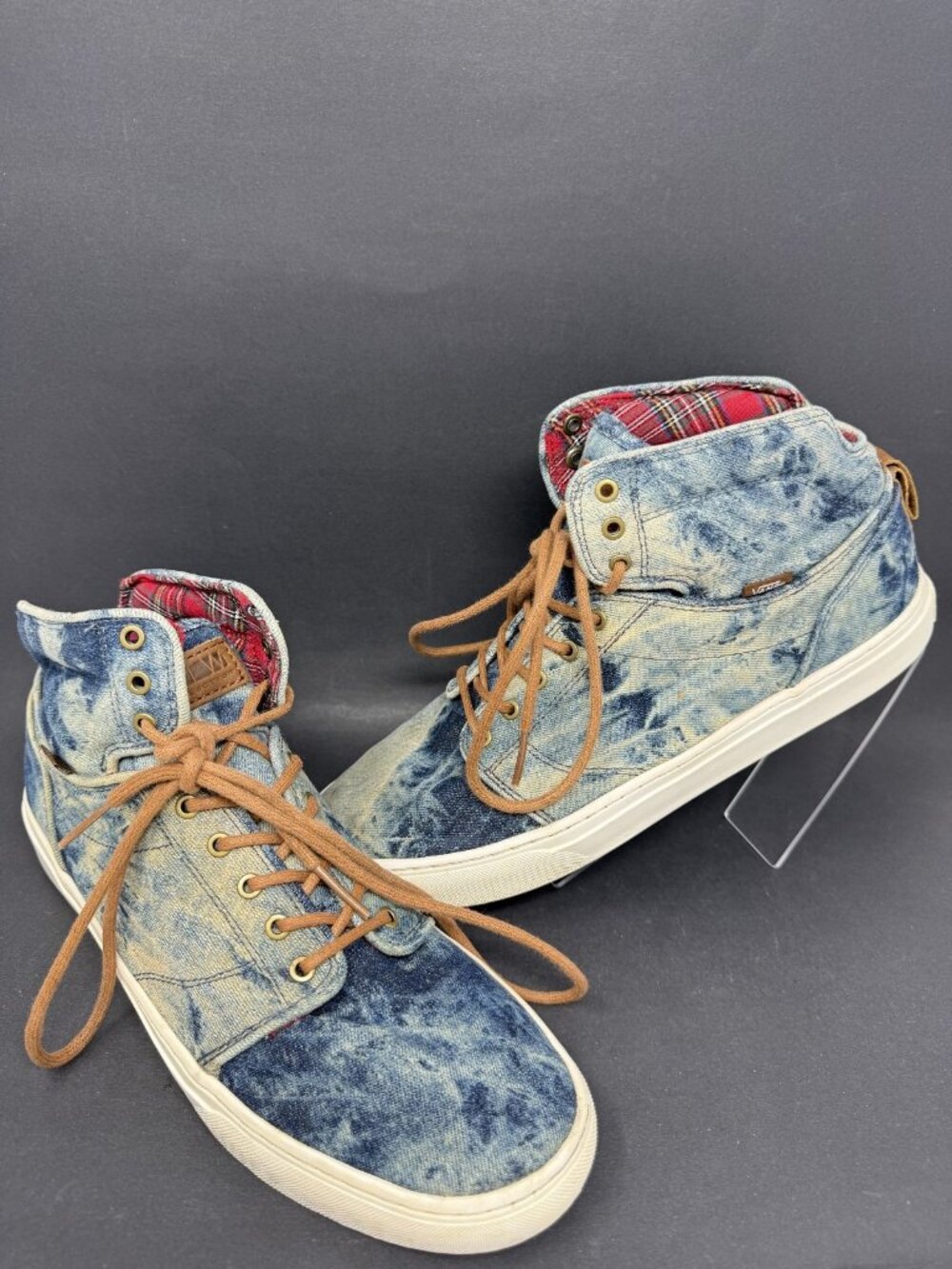 Vans OTW Alomar 3 Denim Acid Wash High Top Sneakers Mens 11 Shoes